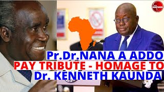 Pre. Nana Akufo Addo STUNNING Speech In Zambia #Kenneth Kaunda Zambian Former President Lusaka.