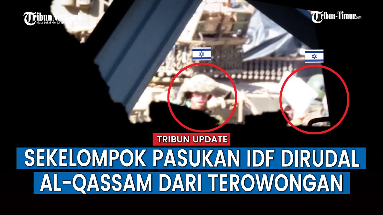 FULL, Detik-detik Sekelompok Pasukan IDF Dihabisi RPG Hamas dari Terowongan di Beit Hanoun