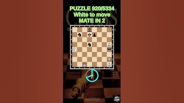 Chess puzzle series 🧩920/5334 #chess #puzzle #learnchesstactics #magnuscarlsen #polgar #chessbooks