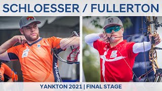 Mike Schloesser v Mathias Fullerton – compound men semifinal | Yankton 2021 World Cup Final