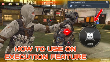 *New* How to Use / On Execution Option Feature in Multiplayer mode or Battle Royale mode Cod mobile