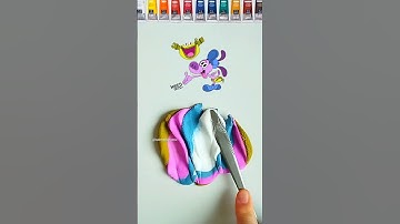 When I Mixing Color (inside out 2) #colormixing #satisfying #asmrart #clay #mixingcolor #relaxing