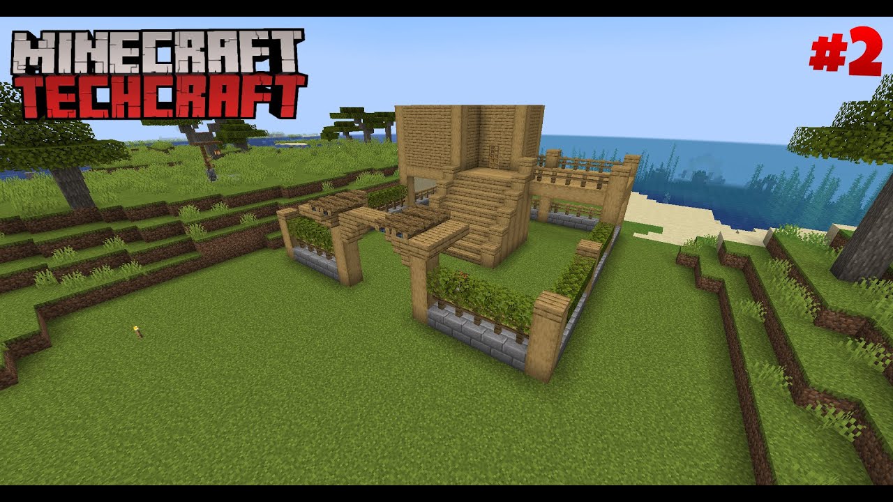Tech Craft Minecraft Grundriss des Hauses Steht | Minecraft Techcraft #2 - YouTube