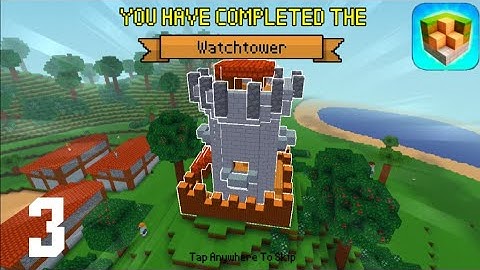 Block craft 3D building Simulator : Watchtower Walkthrough Part 3 (iOS, Android)
