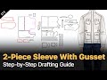 Men’s Jacket Pattern Drafting: Sleeves, Collar, Lining &amp; Facing [Pattern Making Tutorial]
