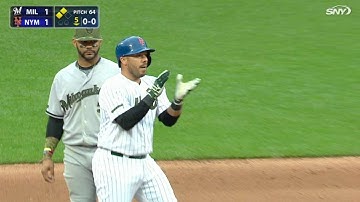 MIL@NYM: Rivera plates Cabrera with an RBI double