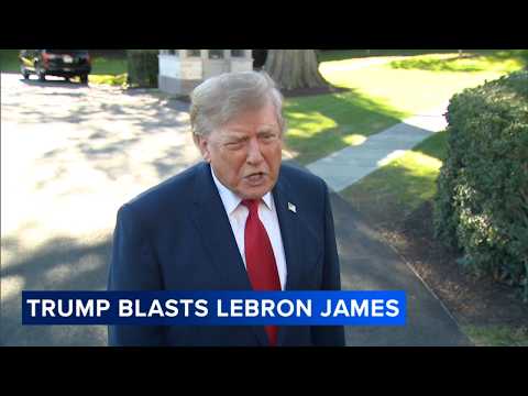 Trump blasts 76ers' star LeBron James as 'disgrace' for not standing still during national anthem