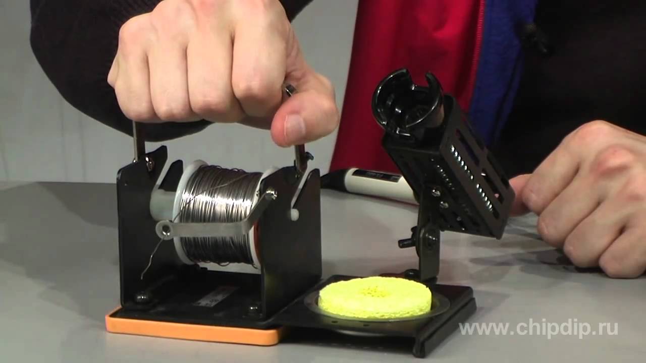 Soldering Iron and Solder Coil Stand Goot ST53 YouTube
