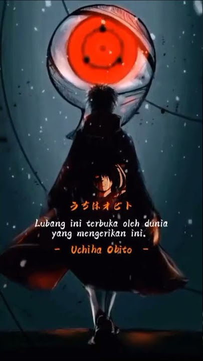 kata kata Uchiha Obito (story wa)