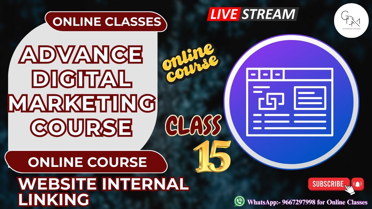 Internal Links l How to do internal linking l Class 15 l Advance digital Marketing Course l GDMA