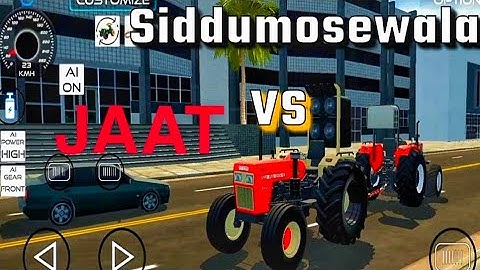 Siddumosewala 😭🆚 jaat 🔥 || Indian tractor game challenge || 3D gameplay video 🔥🔥♥️
