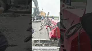 Smart Concrete Road Finishing Machine | Fast Road Surface Smoothing Process.