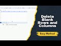 How to remove blank rows and columns in Google Spreadsheet | Easy shortcut!