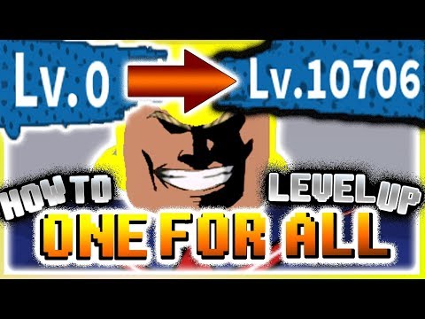 Mha Plus Ultra Fastest Way To Level Up One For All Even While Afk Youtube - new method roblox my hero academia plus ultra how to level up fast afk get money fast