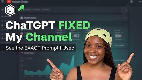 How ChatGPT Helped Me Fix My YouTube Channel (Exact Prompt I Used)