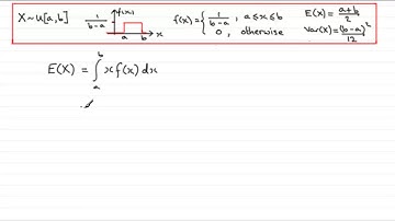 E(X) proof for Uniform Distribution : ExamSolutions Maths Tutorials
