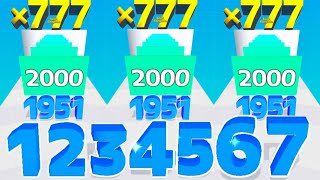 Number Master (vs) Hole Number Run - Level Up Number (ASMR, Max Level) New Update