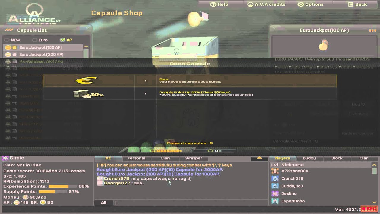 AvA Euro Jackpot Attempt