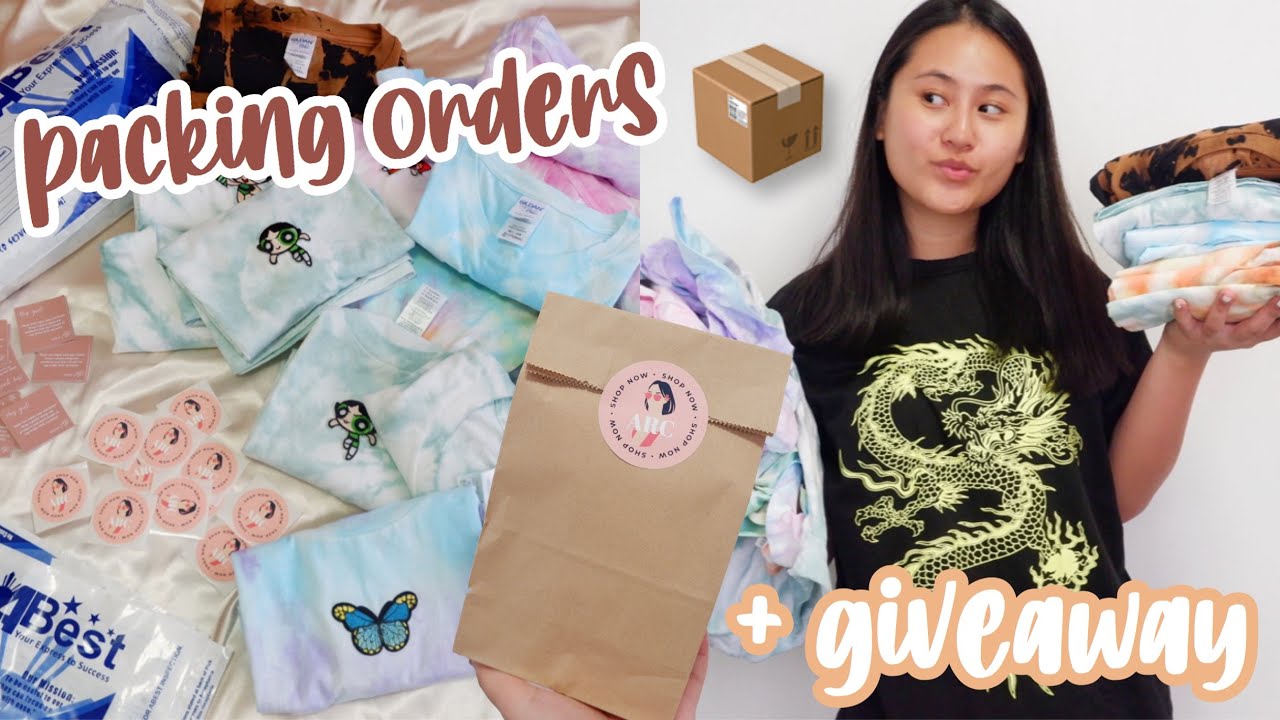 Pack Orders With Me 📦 + GIVEAWAY!! (Small Business Owner) | Lexy Rodriguez