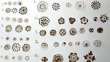 Mehndi Basic Design Class 3 | Basic Mehndi Elements | Basic Elements For Beginners | Tips & Tricks