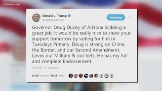 President Trump endorses Ducey in the Arizona governor's race