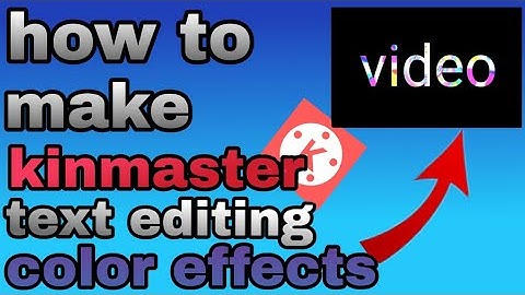 how to make kinemaster text editing color effects 😍 Tutorial multicoloured text for edit