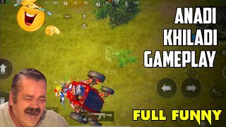 Anadi khiladi funny gameplay bgmi funny commentary #bgmi #funny #jevel