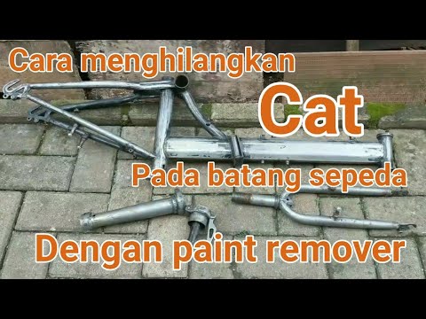  CARA  MENGHILANGKAN CAT PADA BATANG SEPEDA MENGGUNAKAN 