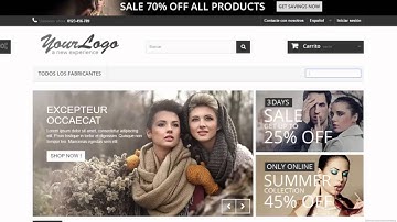 Como configurar el menu en Prestashop