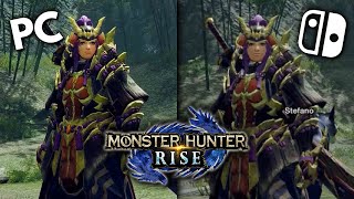 Monster Hunter Rise PC VS. SWITCH Graphics Comparison screenshot 5