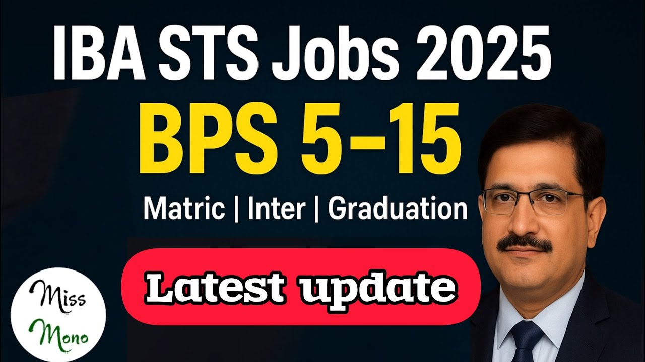 BPS 5 to 15 Latest Update 2025 | STS IBA Jobs Apply Online | Sindh Job ...