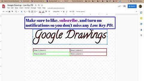 Low Key PD: Google Drawings - Format - Borders and Lines