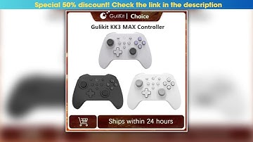 GuliKit KK3 MAX Controller NS39 KingKong 3 Gamepad with Hall Effect Joysticks Triggers for Windows
