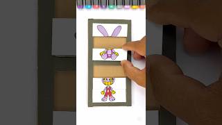 Jax toy digital circus amazing cardboard Puzzle game😍❤️#drawing #ytshorts #trending #jax