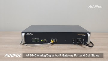 AP2640 VoIP Gateway Port and Call Status - Smart Web Manager (VoIP 게이트웨이 포트 & 콜 상태 모니터링 스마트웹매니저)