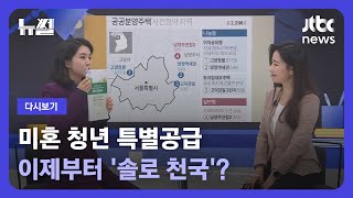 [다시보기] 뉴썰｜미혼 청년 특별공급, 이제부터 '솔로 천국'? (23.1.8) / JTBC News