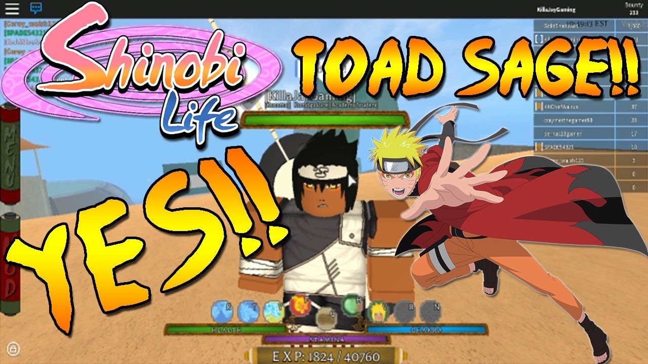 Shinobi Life Toad Sage Mode Yes I Got It - roblox shinobi life slug sage mode and dragon sage mode