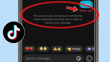 Tiktok Message Not Sending Problem | The account your trying to contact has been suspended