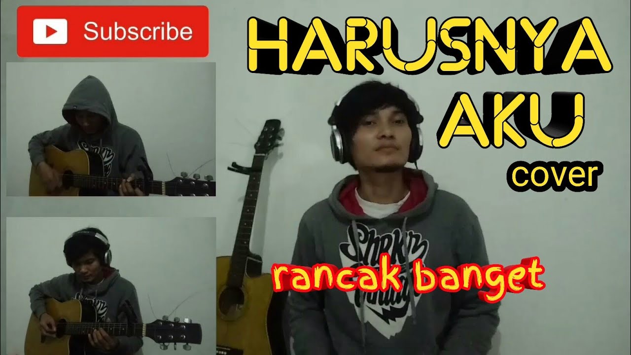 harusnya aku cover akustik lirik - YouTube