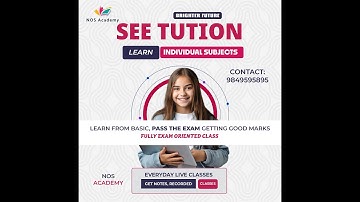 Class 10 2081 Opt Math || SEE Exam 2081 Tuition Class || SEE Optional Mathematics