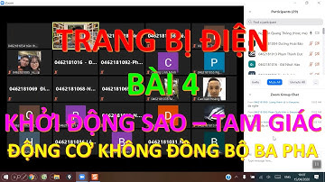 TRANG BỊ ĐIỆN-CÁC MẠCH ĐIỀU KHIỂN CƠ BẢN | BÀI 4: KHỞI ĐỘNG SAO TAM GIÁC ĐỘNG CƠ KHÔNG ĐỒNG BỘ 3 PHA