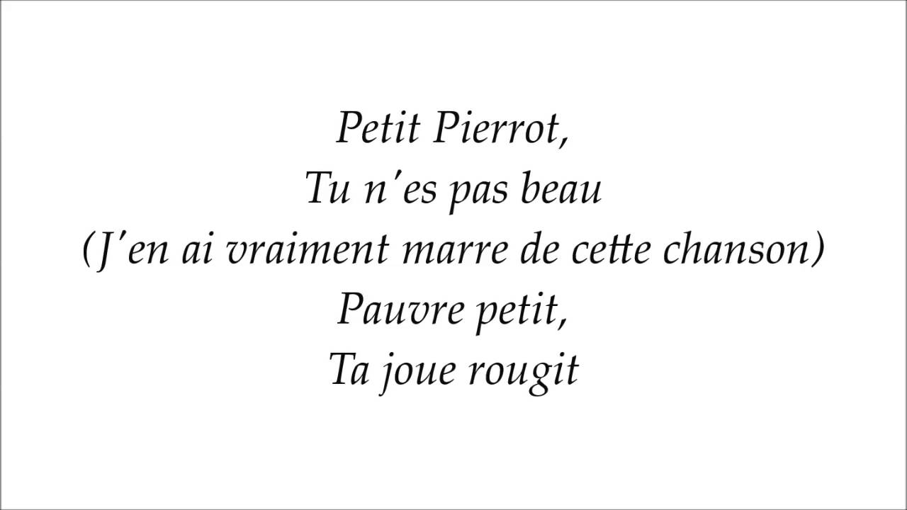 Oldelaf et Monsieur D Petit Pierrot Lyrics YouTube