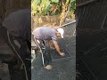 preparation before forging. sifting charcoal #medievalblacksmith #woodworking #kerajinanbesi