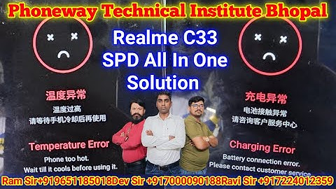 Realme C33 SPD Charging Error And Temperature Error Full Solutions #mobile