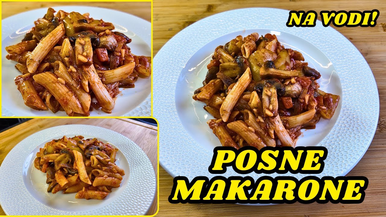 Постные макароны на воде с овощами. Это отличный рецепт водного голодания!