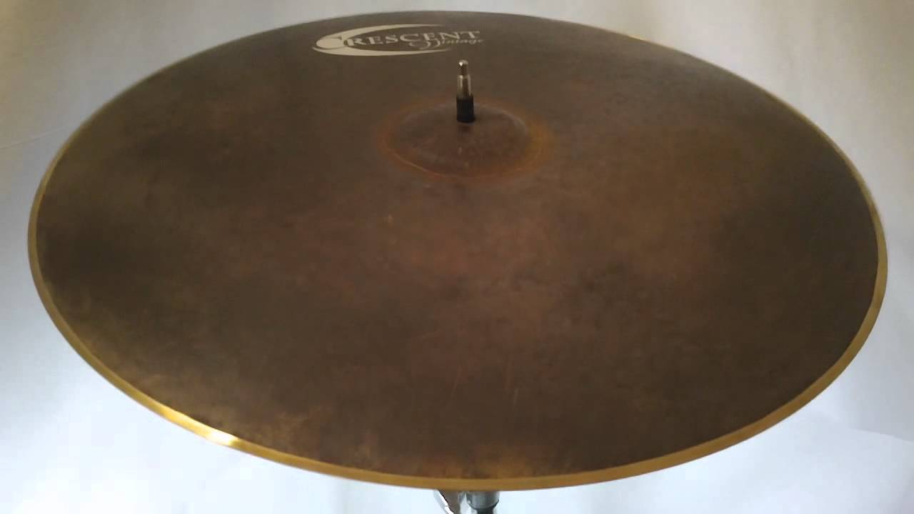 Crescent Vintage Ride Cymbal 21" 2074 grams YouTube