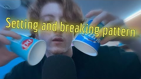 [ASMR] setting and breaking the pattern