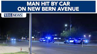 Road reopened after man hit by car was critically injured in Raleigh