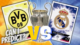 Can I predict the 2024 CHAMPIONS LEAGUE FINAL using these TOPPS packs!? DORTMUND vs REAL MADRID!