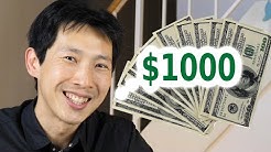 $1000 Dollars on Stocks Falling